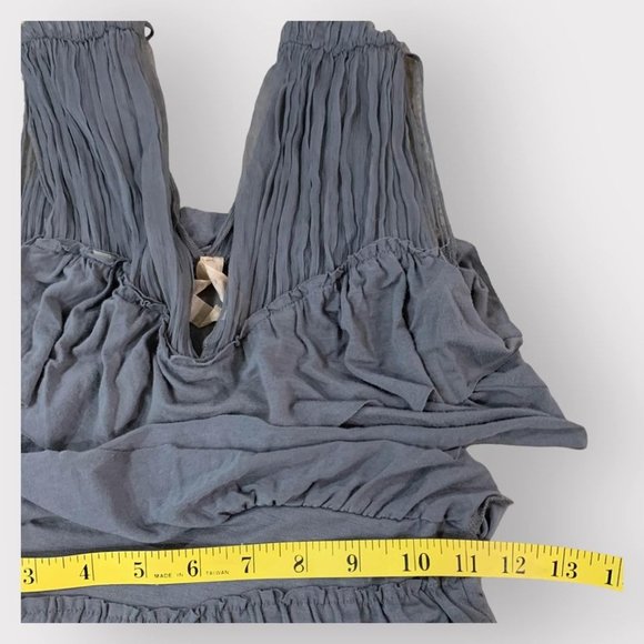 Bailey 44 Bodycon Dress Women’s Size Small Gray Layered Midi Sleeveless - Picture 2 of 5